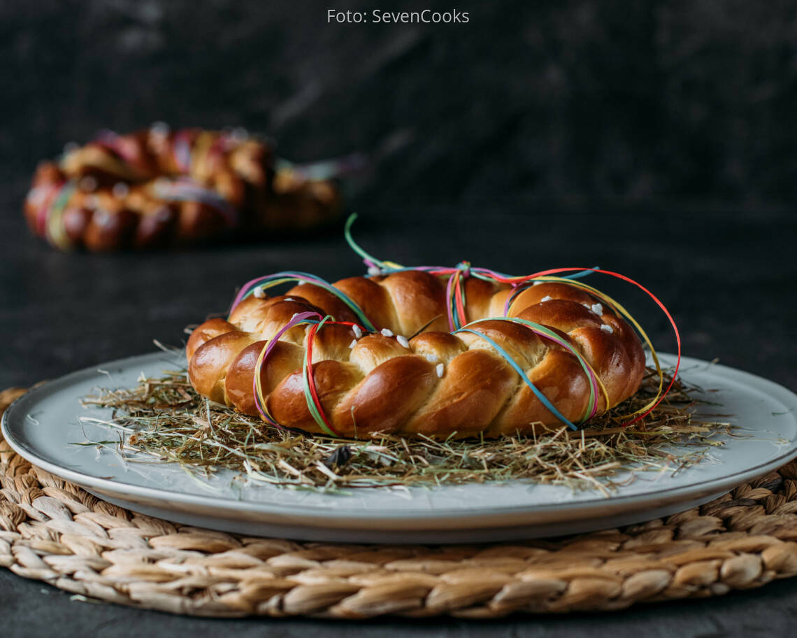 Vegetarisches Rezept: Mini-Osterkranz_3