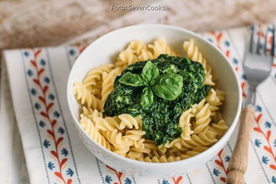 Nudeln mit Spinatsoße von SevenCooks
