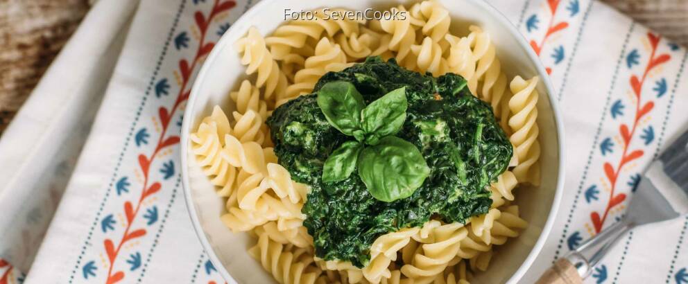 Vegetarisches Rezept: Nudeln mit Spinatsoße_2