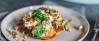 Vegetarisches Rezept: Ofen-Süßkartoffel mit Quinoa und Spinat_1