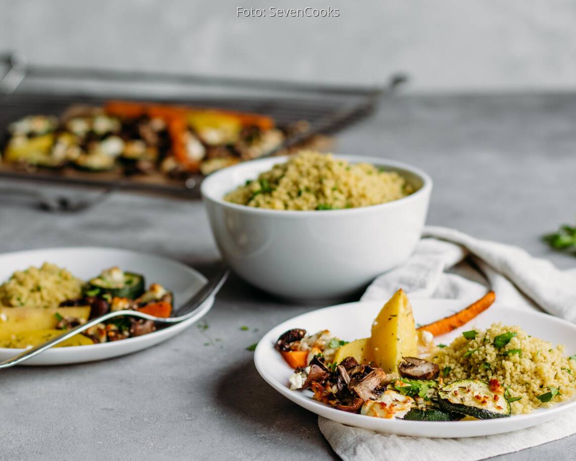 Vegetarisches Rezept: Ofengemüse mit Couscous 2