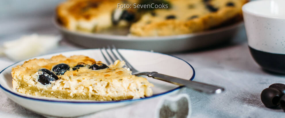 Vegetarisches Rezept: Oliven-Parmesan-Quiche 3