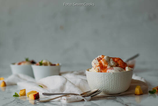 Pfirsich-Joghurt-Eis von SevenCooks