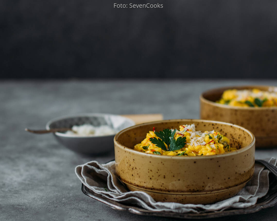 Vegetarisches Rezept: Safranrisotto