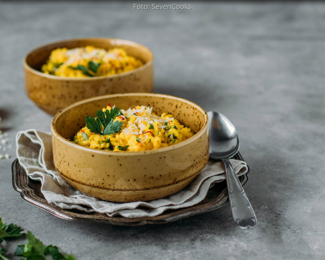 Vegetarisches Rezept: Safranrisotto 2
