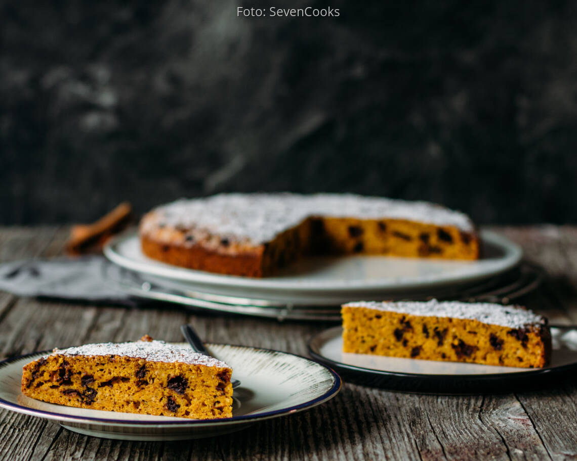 Vegetarisches Rezept: Saftiger Kürbiskuchen 3