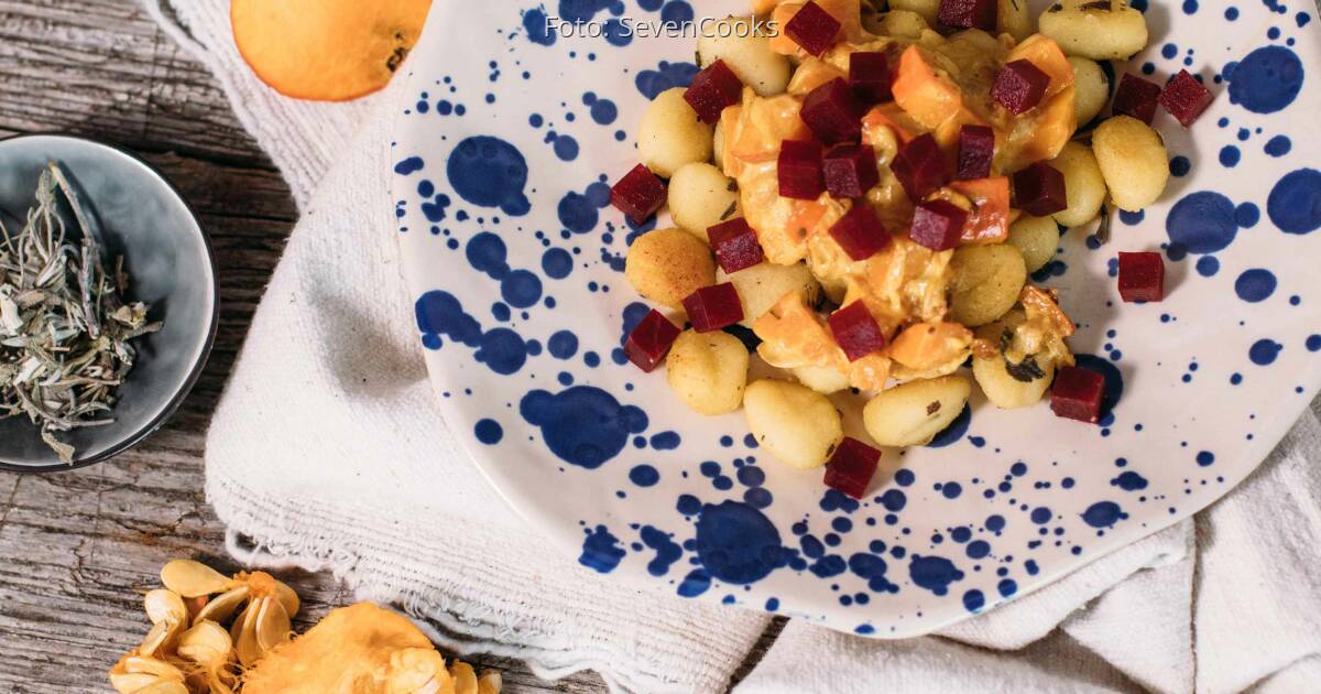 Salbei Gnocchi Mit Kurbis Gorgonzola Sauce Sevencooks