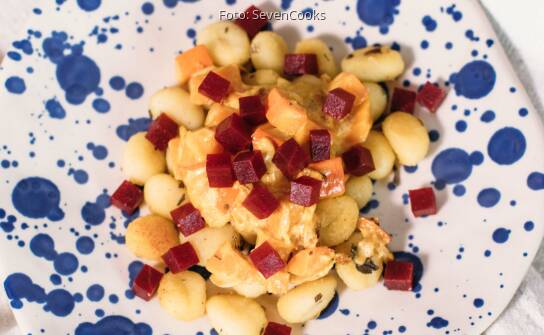 Salbei Gnocchi Mit Kurbis Gorgonzola Sauce Sevencooks