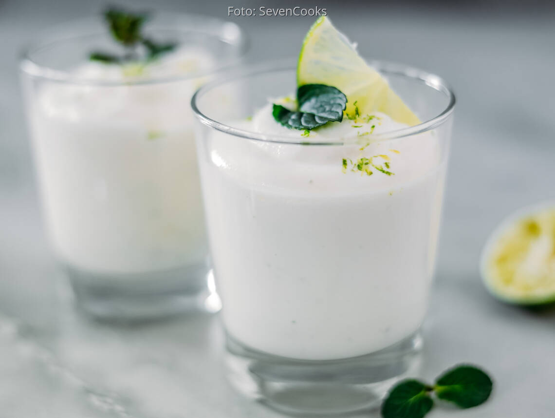 Vegetarisches Rezept: Schnelles Joghurt-Limetten-Dessert