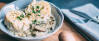 Vegetarisches Rezept: Semmelknödel mit Champignonrahm