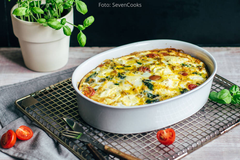 Spinat-Tomaten-Frittata von SevenCooks