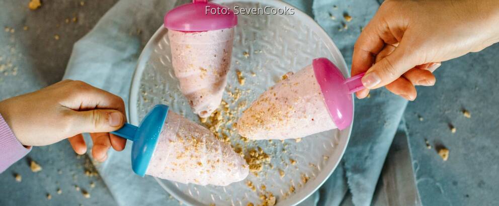 Vegetarisches Rezept: Strawberry-Cheescake-Eis 1