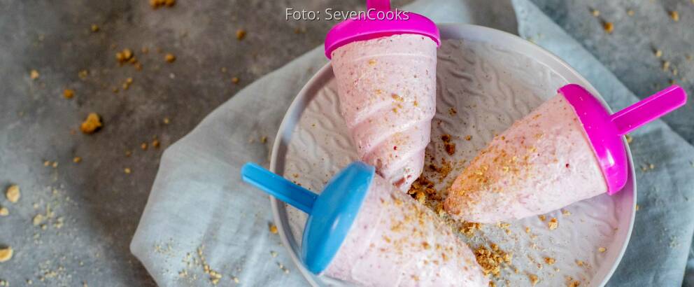 Vegetarisches Rezept: Strawberry-Cheescake-Eis 2