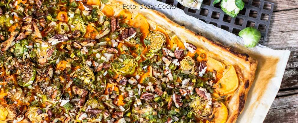 Vegetarisches Rezept: Süßkartoffel-Blätterteig-Tarte 2