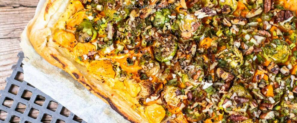 Vegetarisches Rezept: Süßkartoffel-Blätterteig-Tarte 3