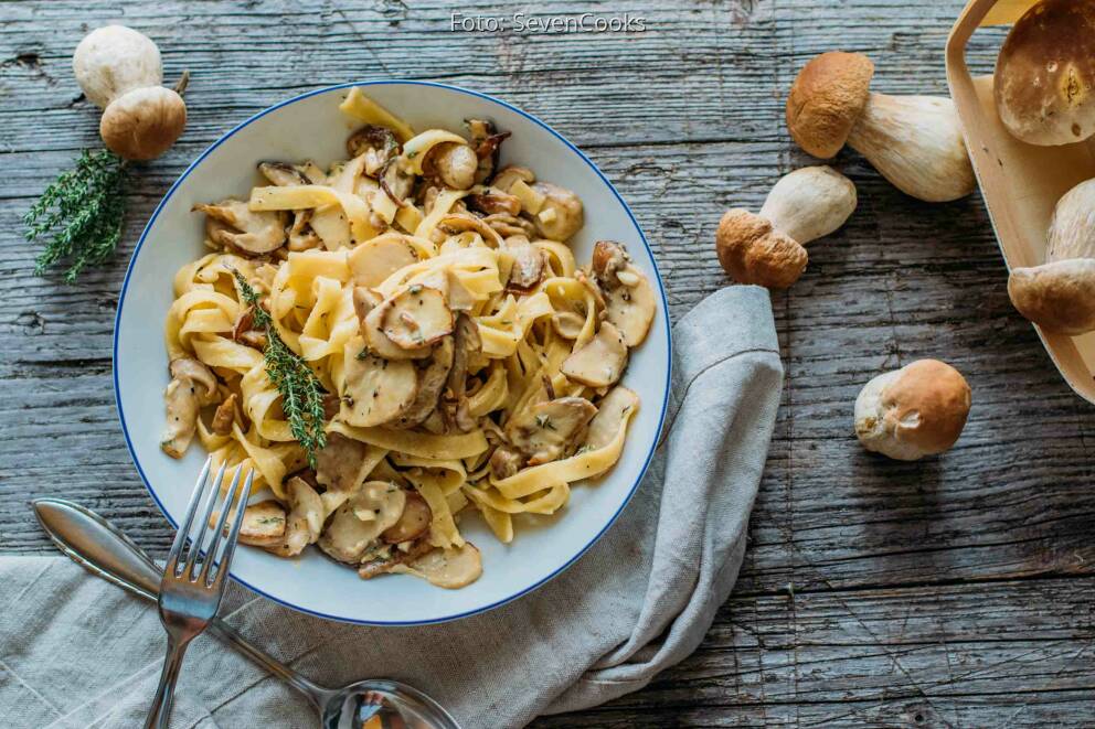 Pasta mit frischen Steinpilzen und Thymian von TanjaCooks Pasta mit frischen Steinpilzen und Thymian von TanjaCooks