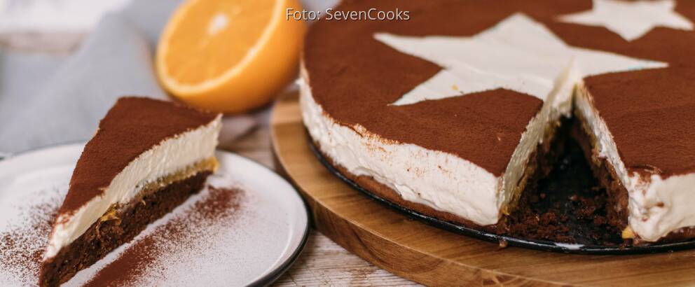 Vegetarisches Rezept: Tiramisu-Torte mit Orangen 1