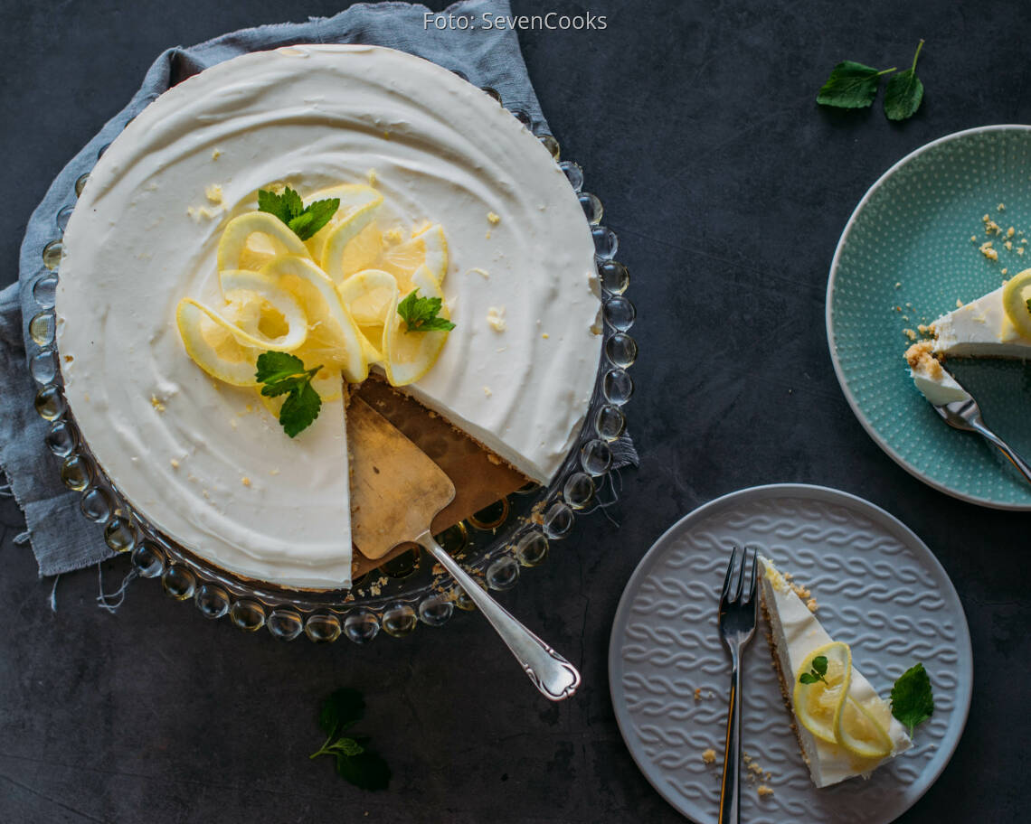 Vegetarisches Rezept: Zitronenkuchen ohne Backen 1