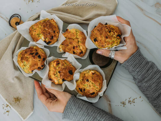 Zucchini-Feta-Muffins von SevenCooks