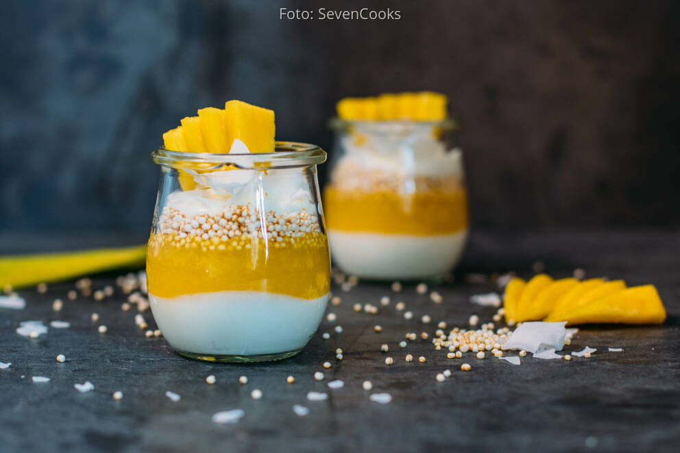 Zuckerfreier Joghurt mit Quinoa und Mango von SevenCooks