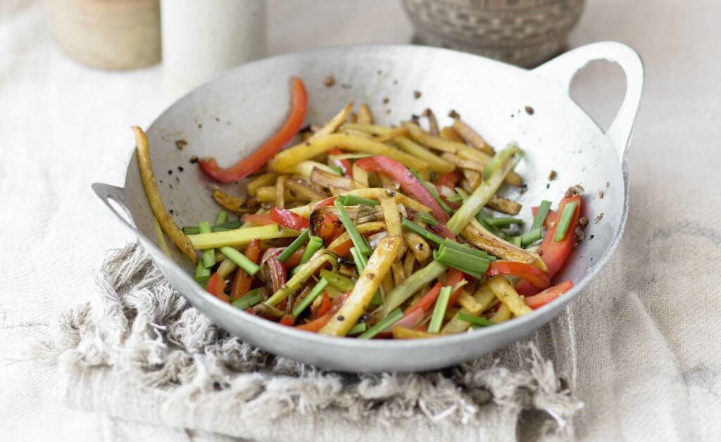 Süßsauer_scharfe_Kartoffeln