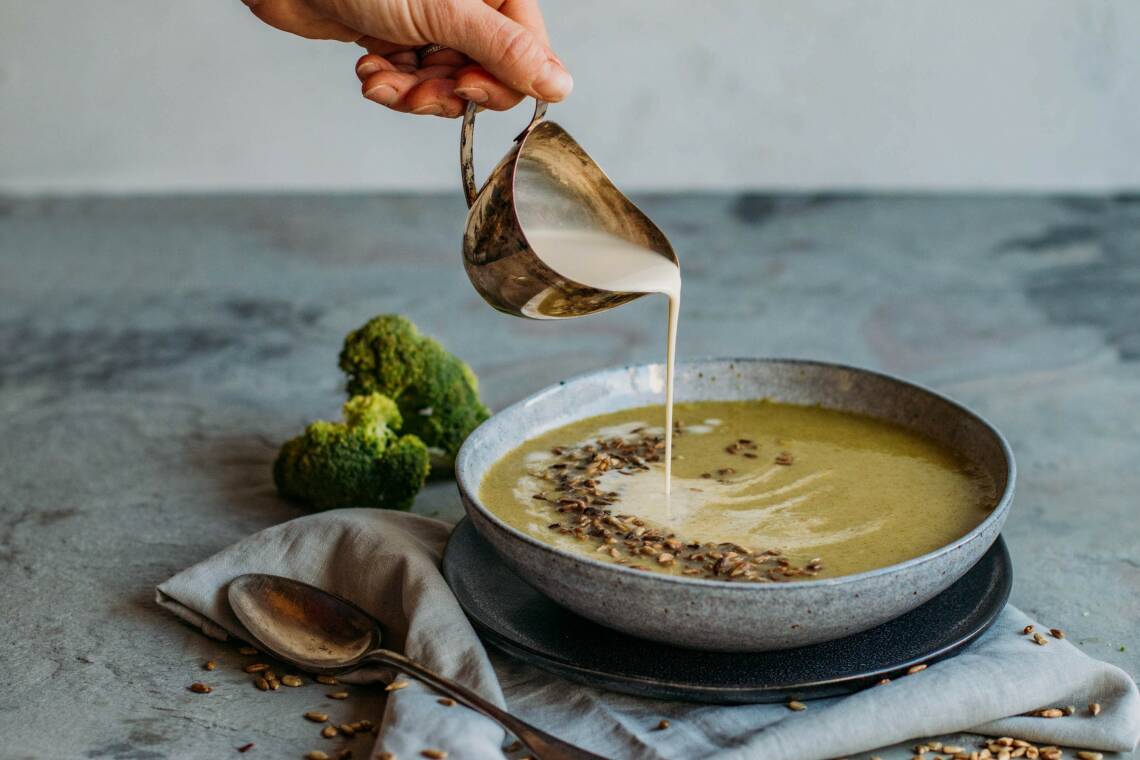 Vegane Brokkolicremesuppe
