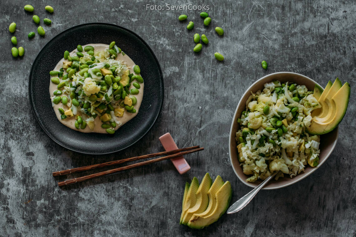 Edamame Avocado Salat