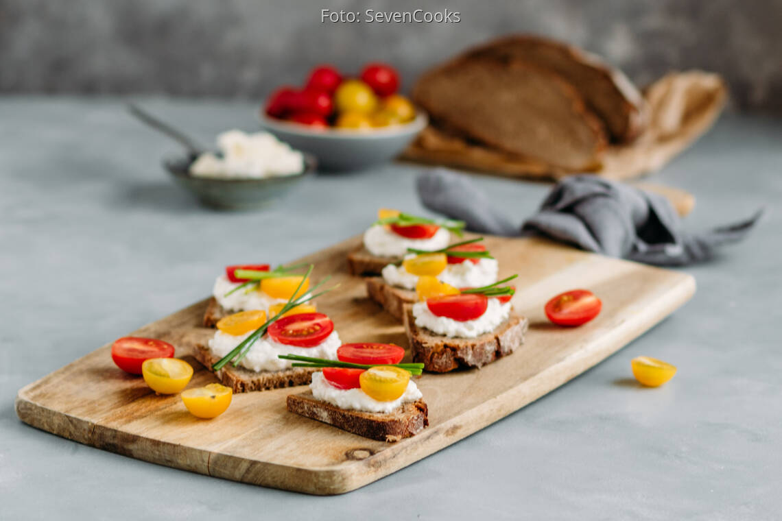 Power-Brote mit Tomate