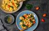 Vegetarisches Rezept: Rührei mit Spinat und Tomaten 2