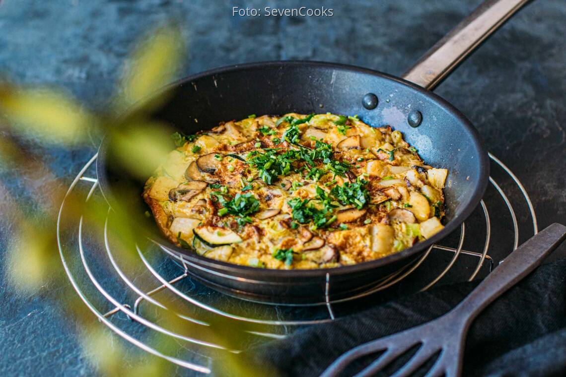Zucchini-Pilz-Tortilla